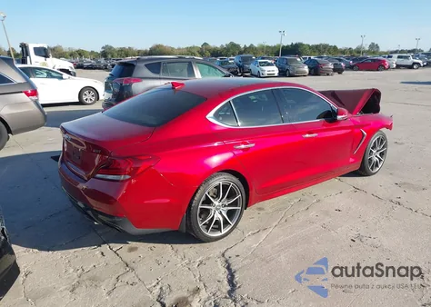 2019 Genesis G70 2.0T Advanced из США, поврежденный, VIN KMTG44LA1KU032421